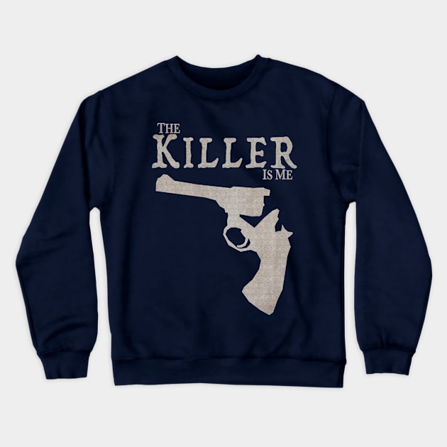 The Killer Is Me - Broken Gun (Dirty White) Crewneck Sweatshirt by Lights In The Sky Productions